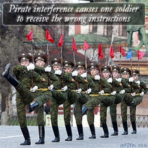 blue soldier red square